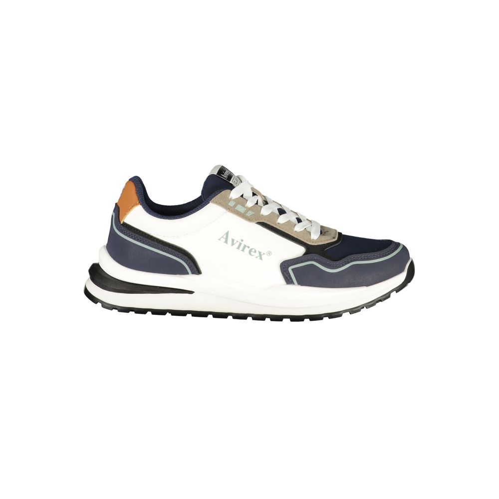 Avirex White Polyester Men's Sneaker