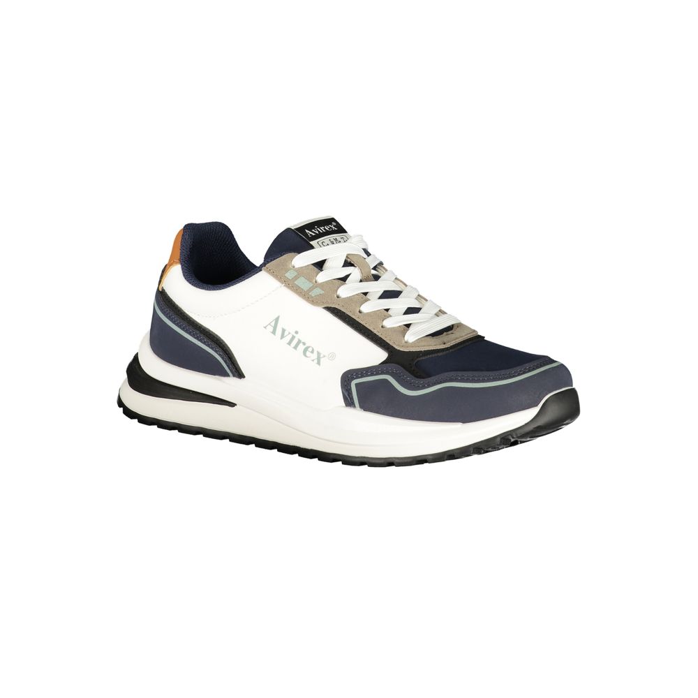 Avirex White Polyester Men's Sneaker