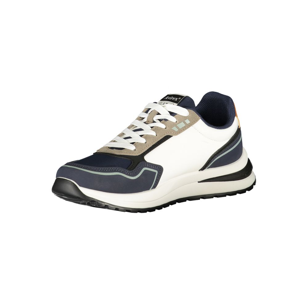 Avirex White Polyester Men's Sneaker