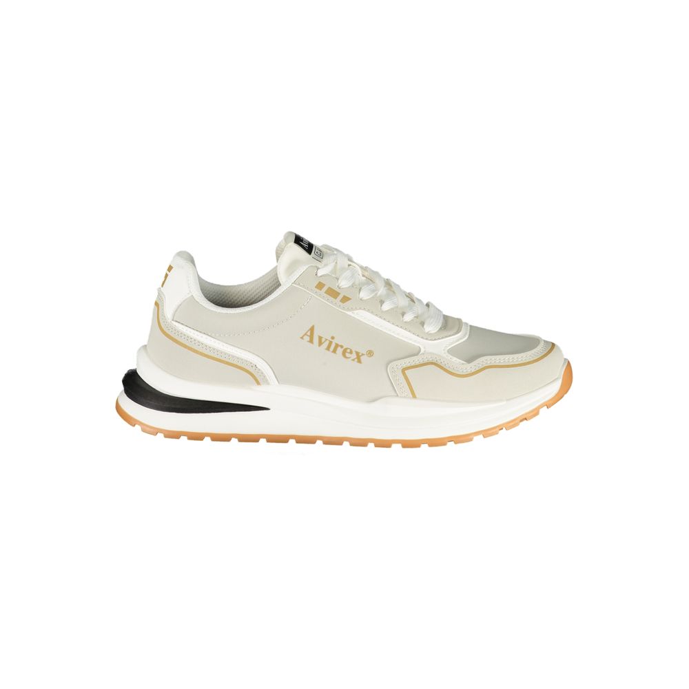 Avirex Gray Polyester Athletic Sneakers