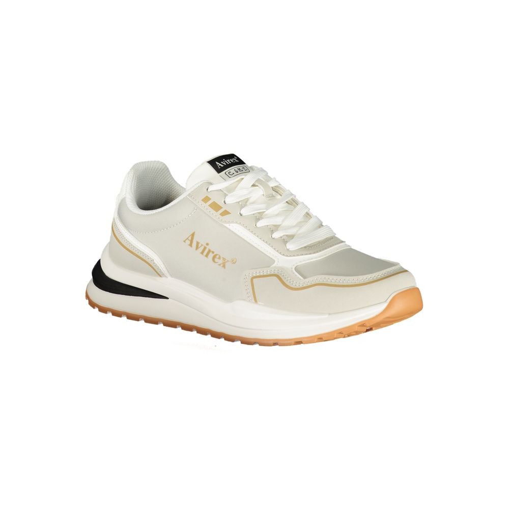 Avirex Gray Polyester Athletic Sneakers