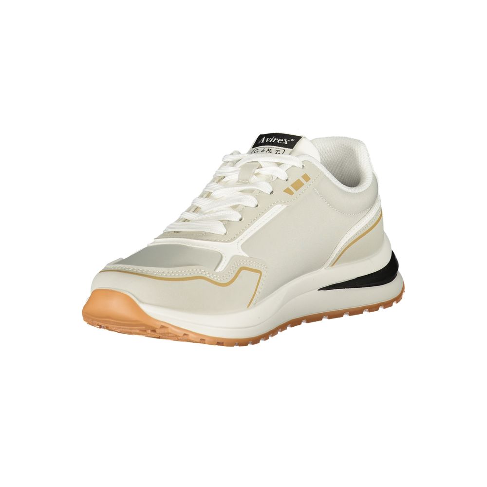 Avirex Gray Polyester Athletic Sneakers