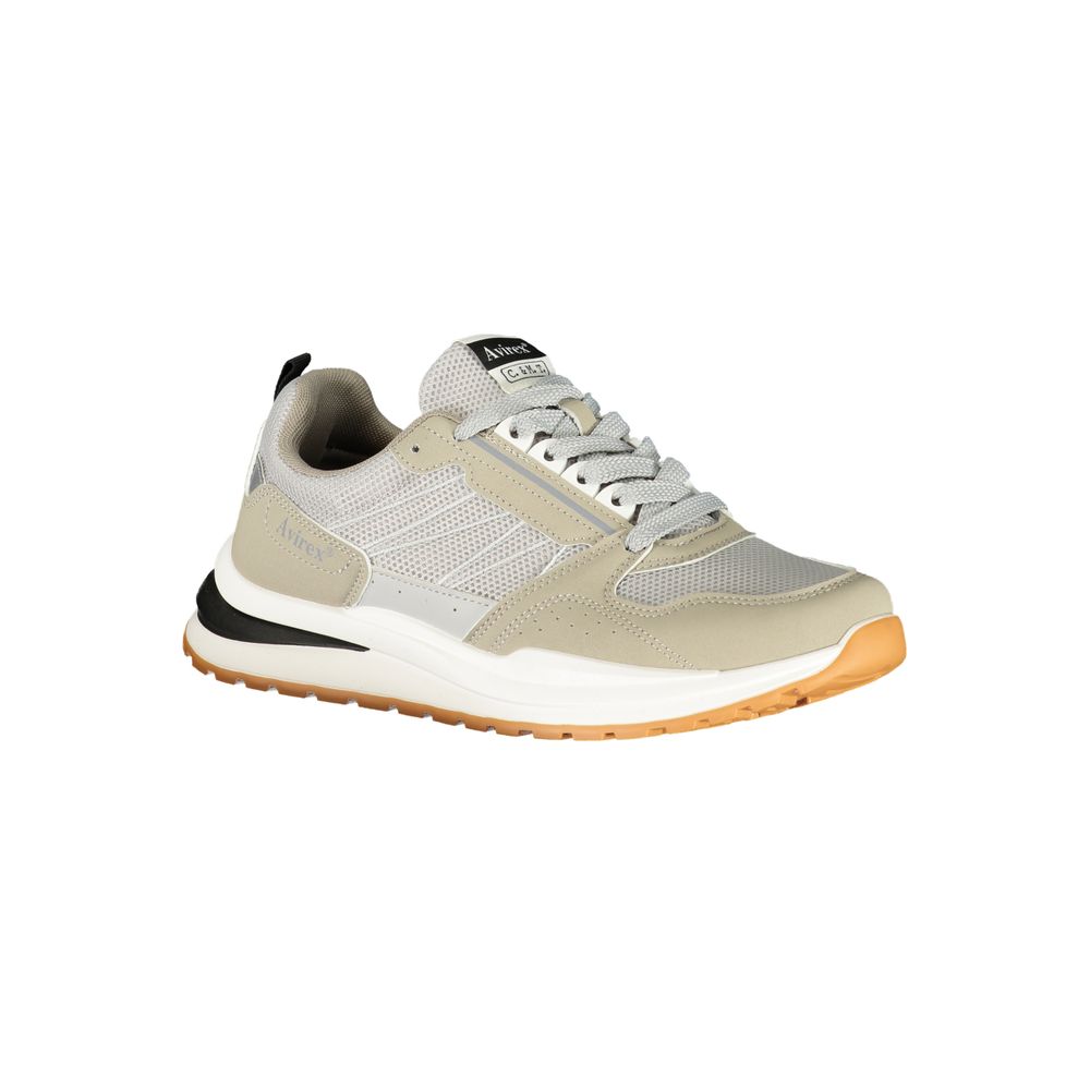 Avirex Gray Polyester Men's Sneaker