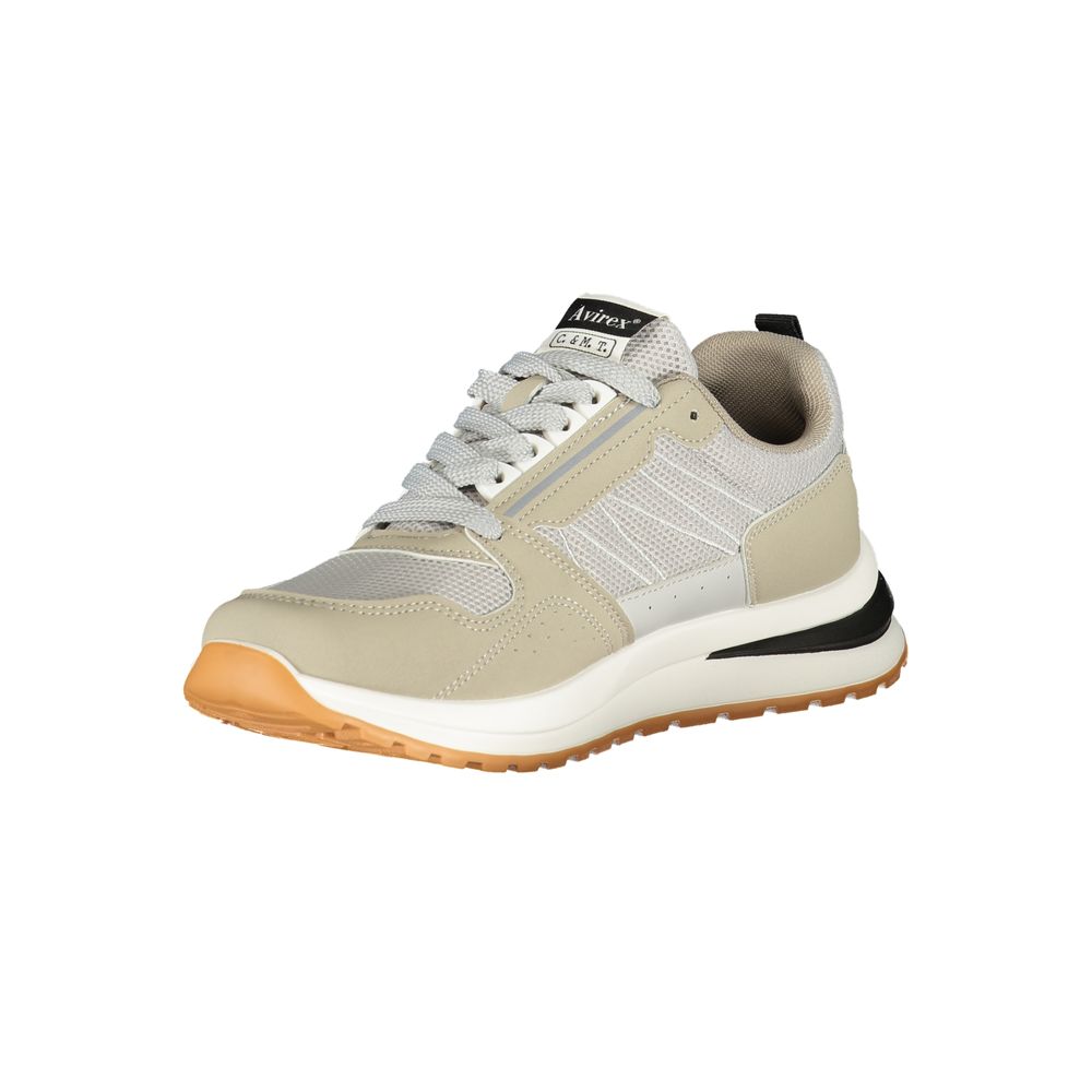 Avirex Gray Polyester Men's Sneaker