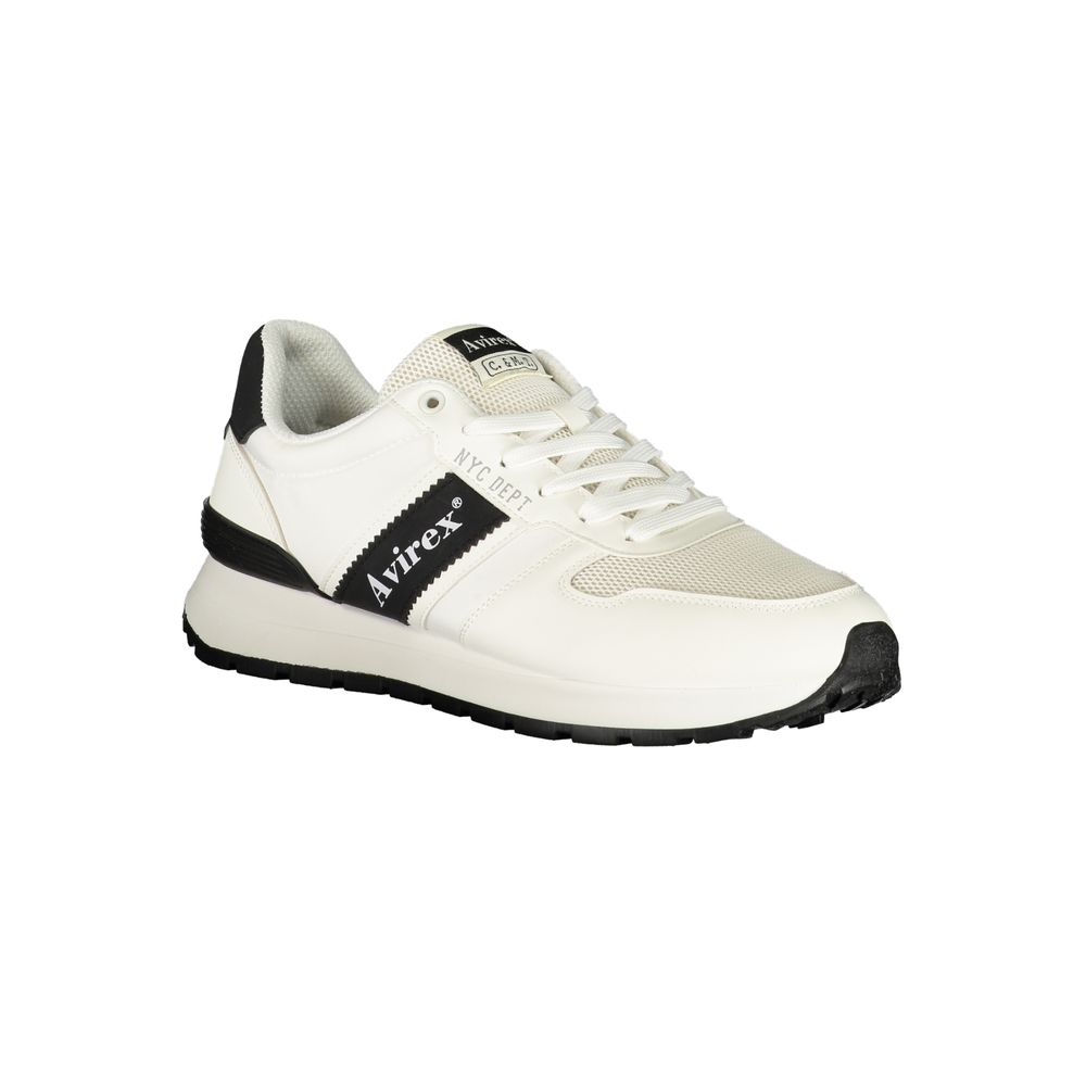 Avirex White Polyurethane Men's Sneaker