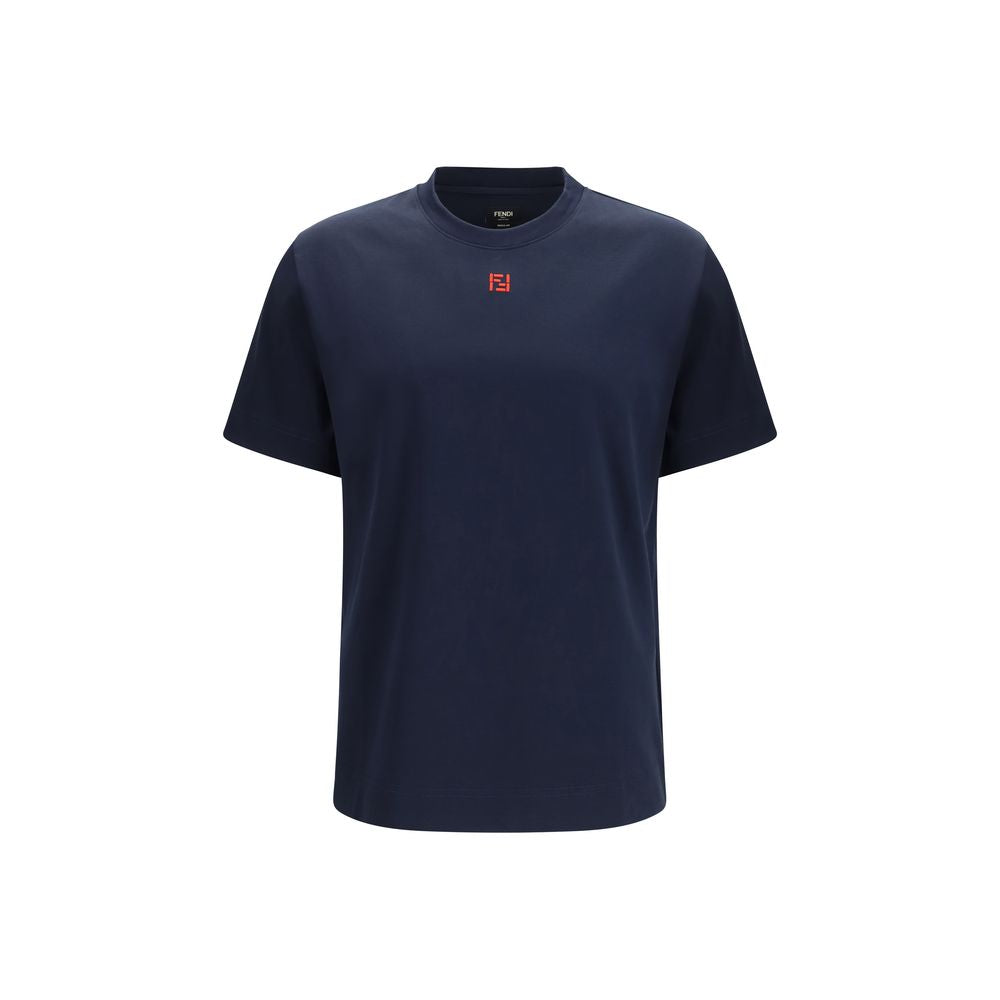 Fendi Blue Cotton T-Shirt