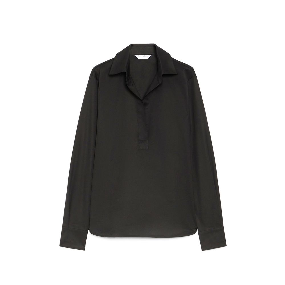 Max Mara Black Cotton Shirt