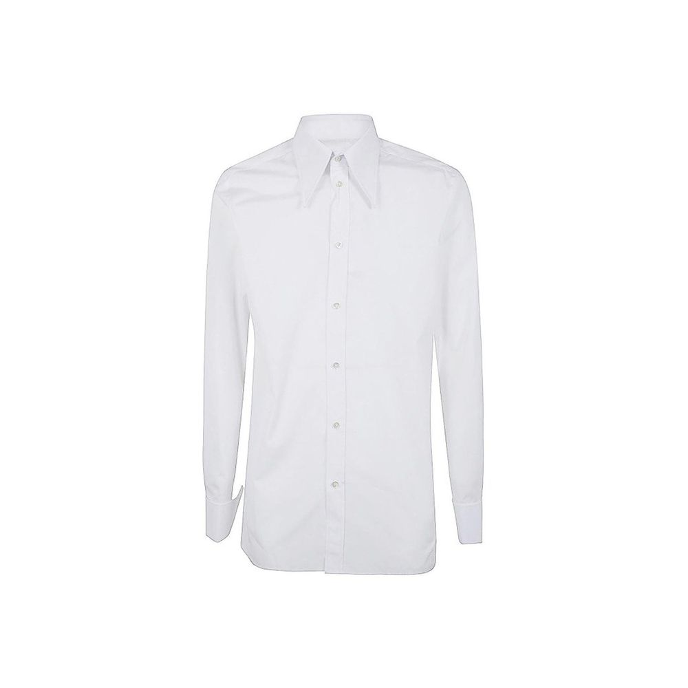 Maison Margiela White Cotton Dress Shirt
