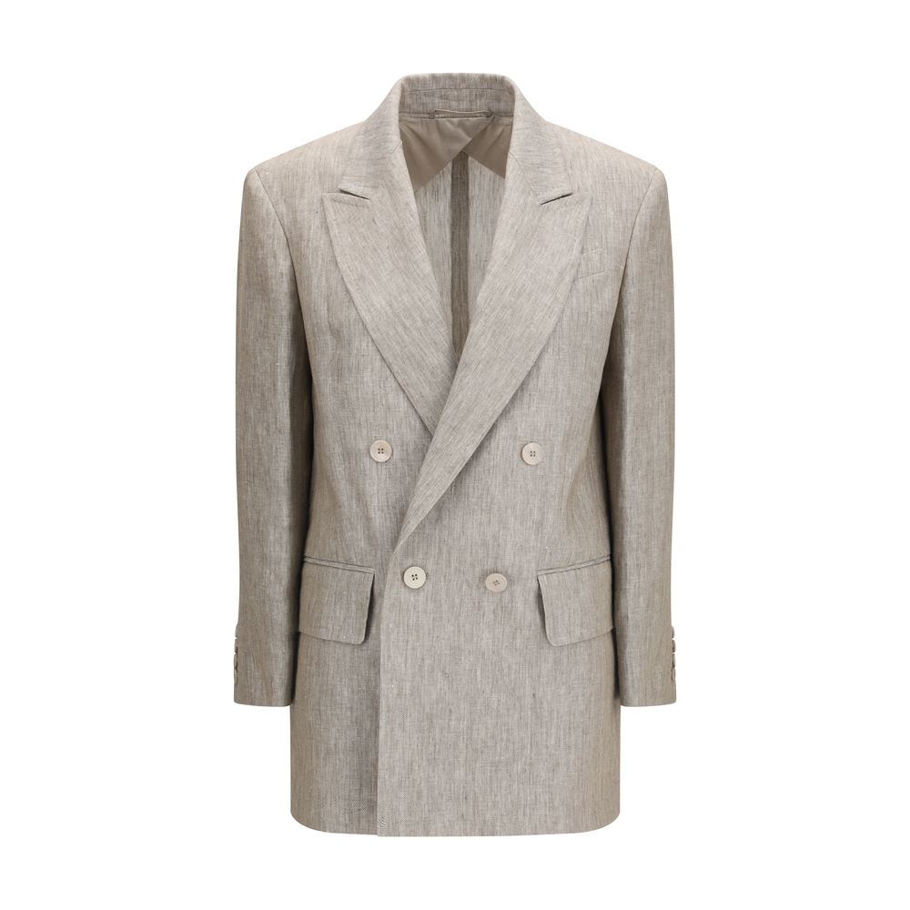 Max Mara Beige Linen Blazer