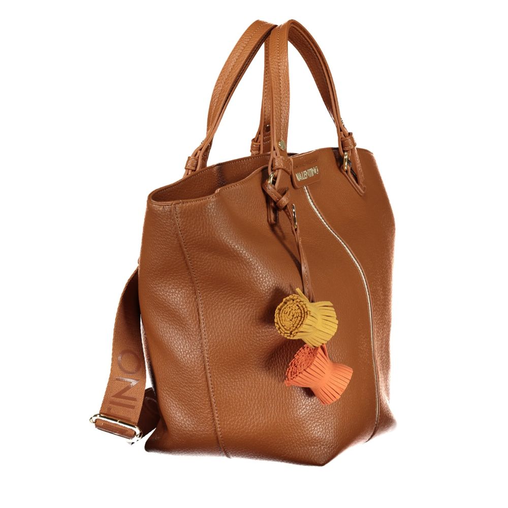 Valentino Brown Polyethylene Handbag