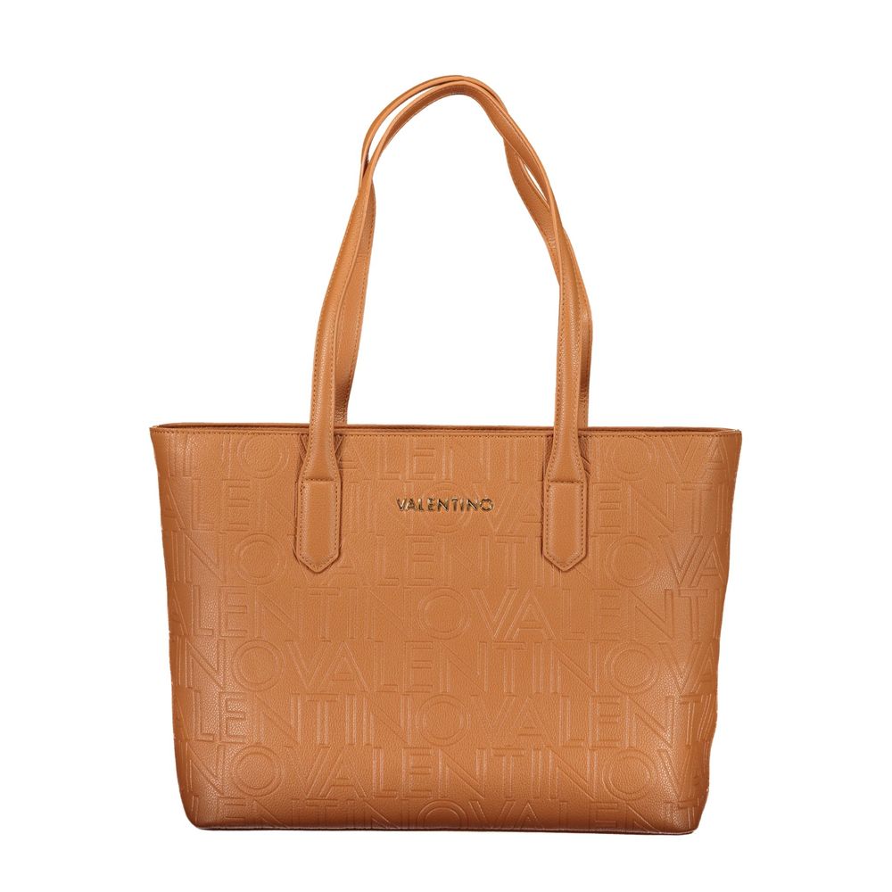Valentino Brown Polyethylene Handbag
