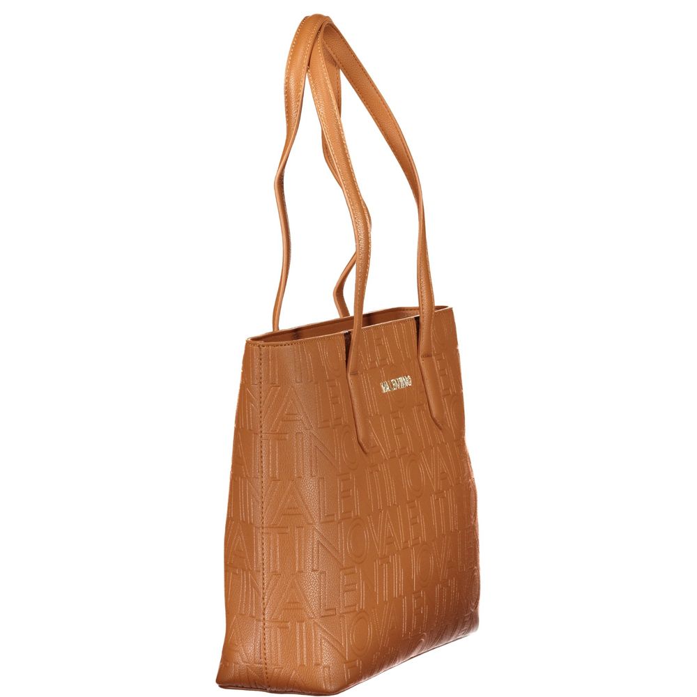 Valentino Brown Polyethylene Handbag