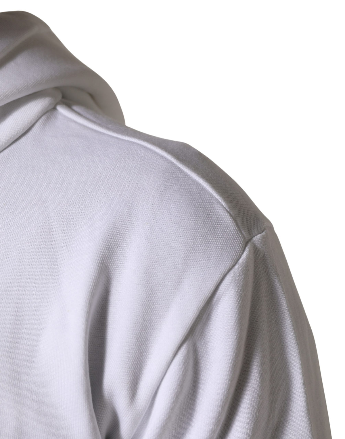 Dolce & Gabbana White Sacred Heart Hooded Sweatshirt Sweater
