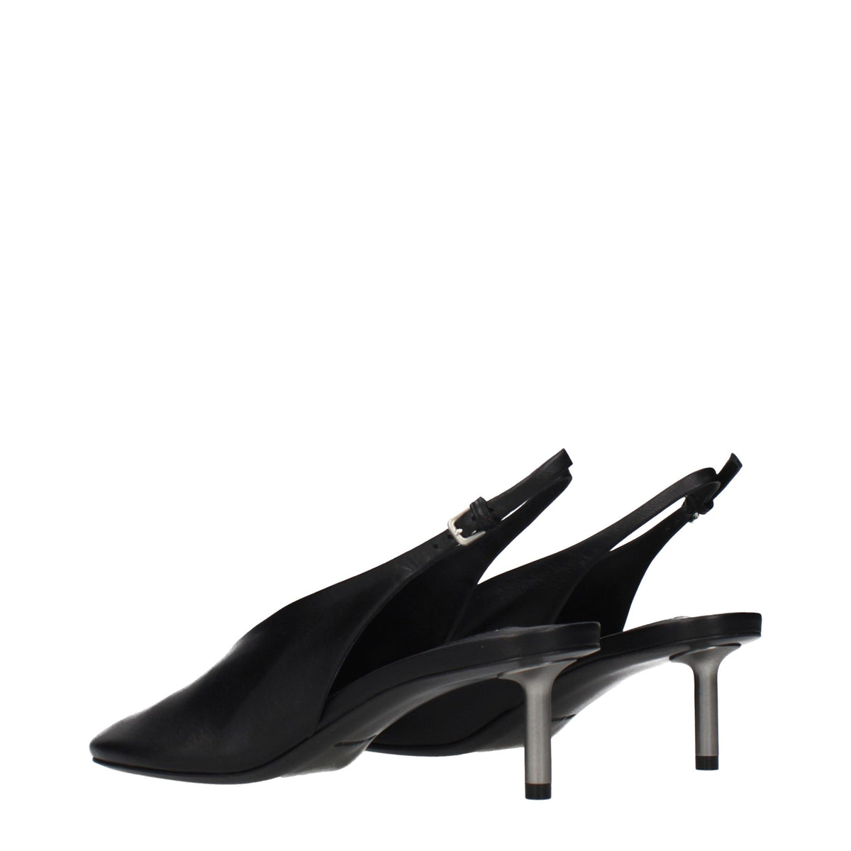Jil Sander Black Leather High Heel Pumps