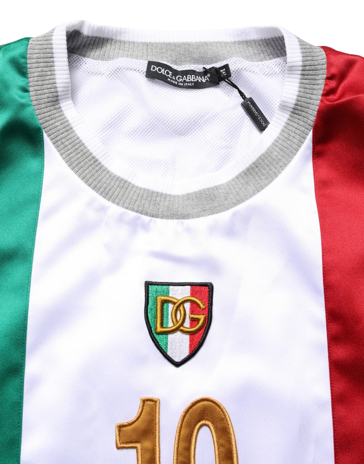 Dolce & Gabbana Multicolor Italian DG Logo Crew Neck T-shirt