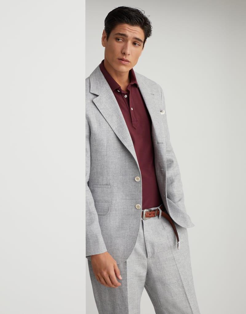 Brunello Cucinelli Gray Linen Blazer
