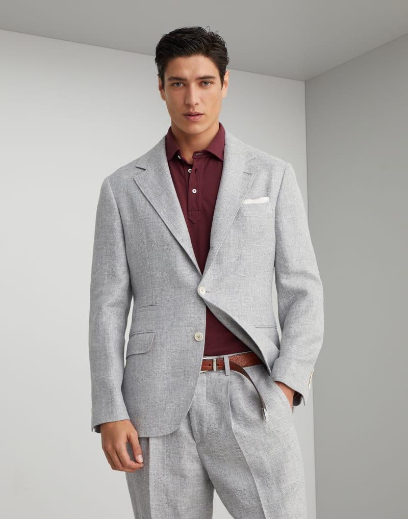 Brunello Cucinelli Gray Linen Blazer