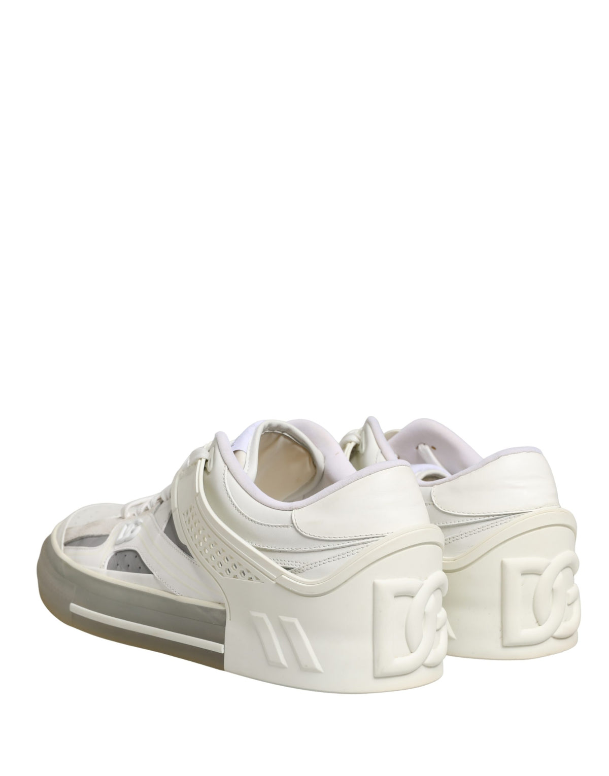 Dolce & Gabbana White Low Top Custom 2.Zero Sneakers Shoes