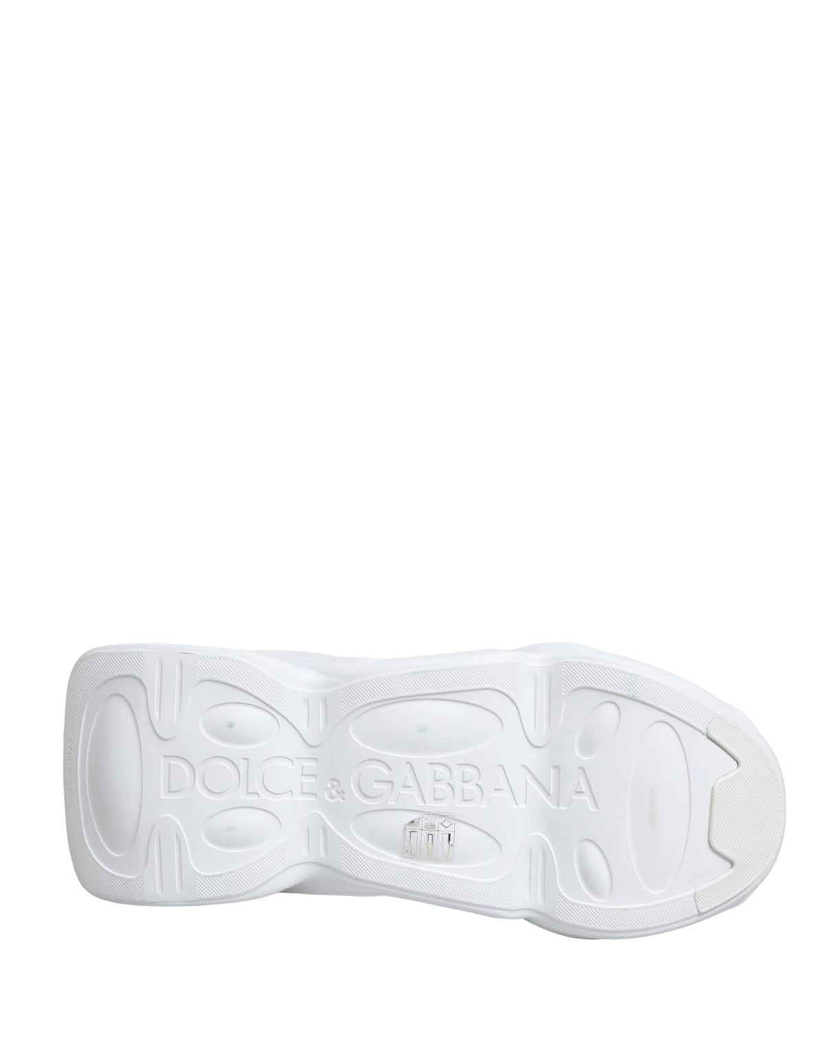 Dolce & Gabbana White Slip On Wave Low Top Sneakers Shoes