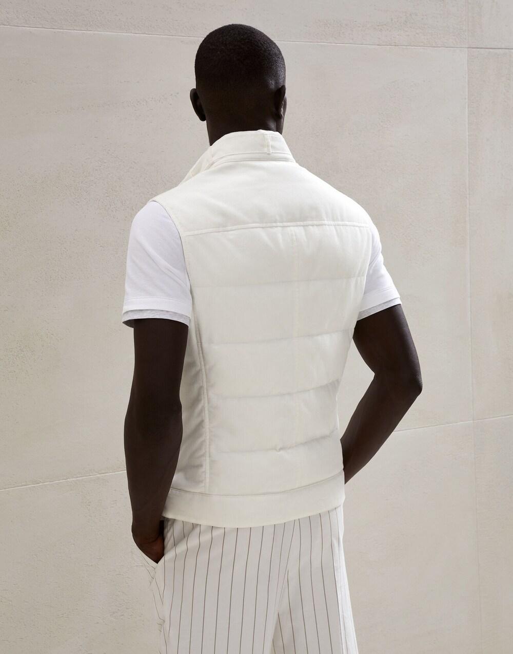Brunello Cucinelli Bicolor Cotton Full-Length Jacket