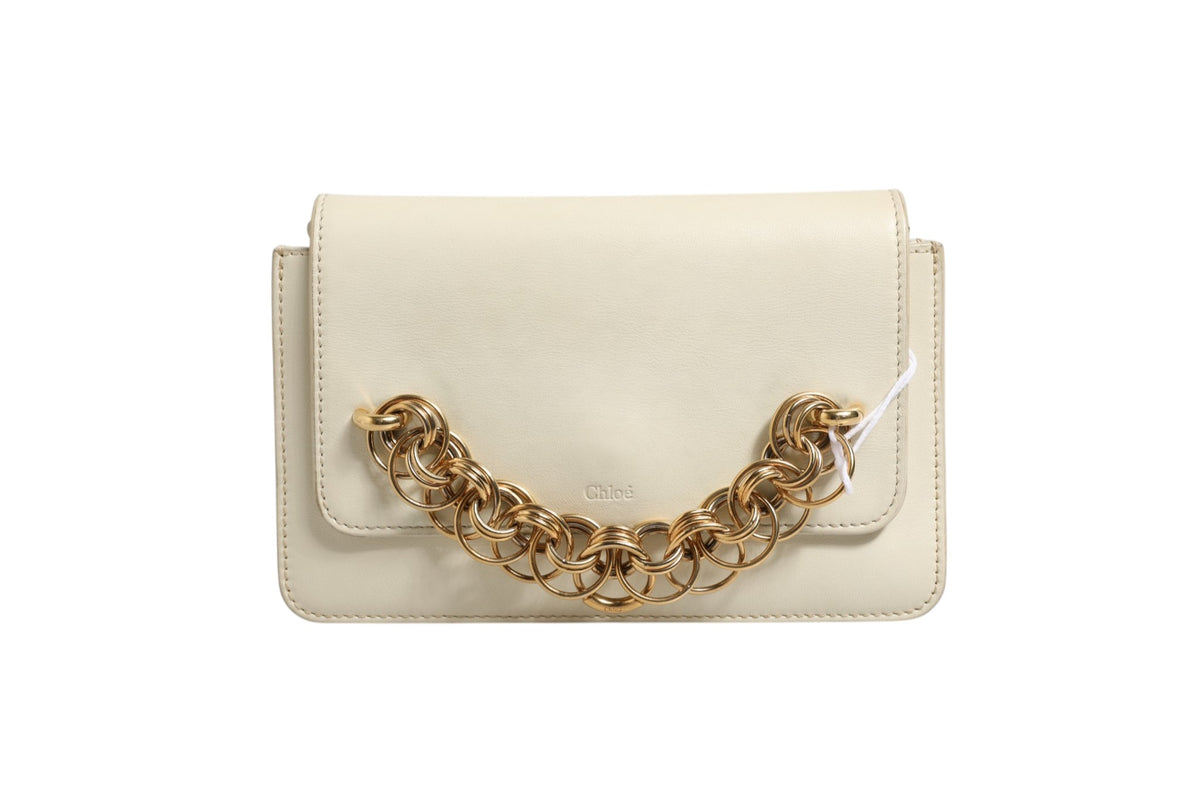 Chloé Drew Bijou Leather Clutch Small