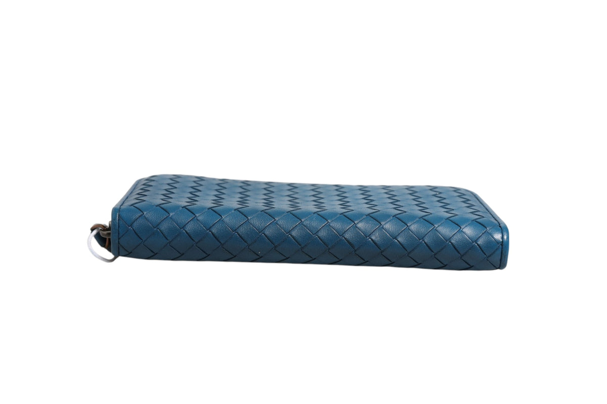 Bottega Veneta Intrecciato Zip Around Wallet