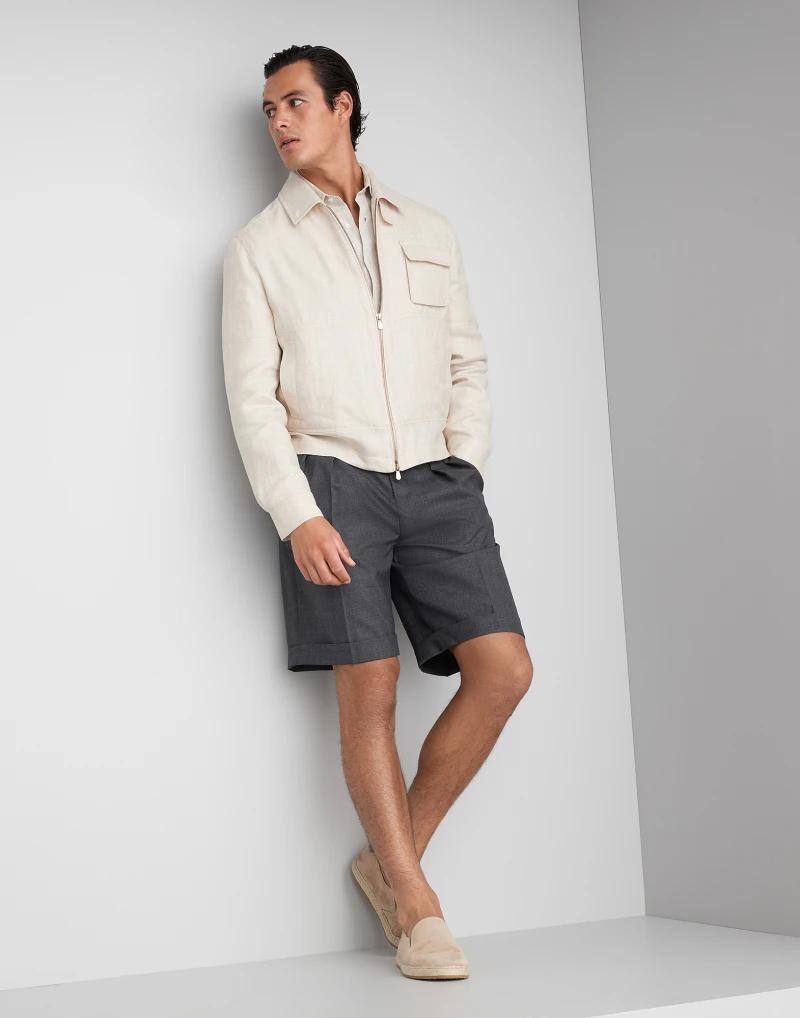 Brunello Cucinelli White Linen Shirt