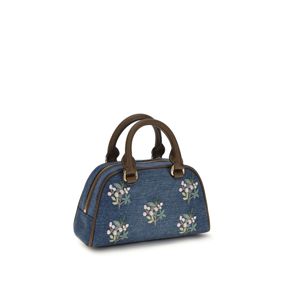 Valentino Garavani Blue Cotton Handbag