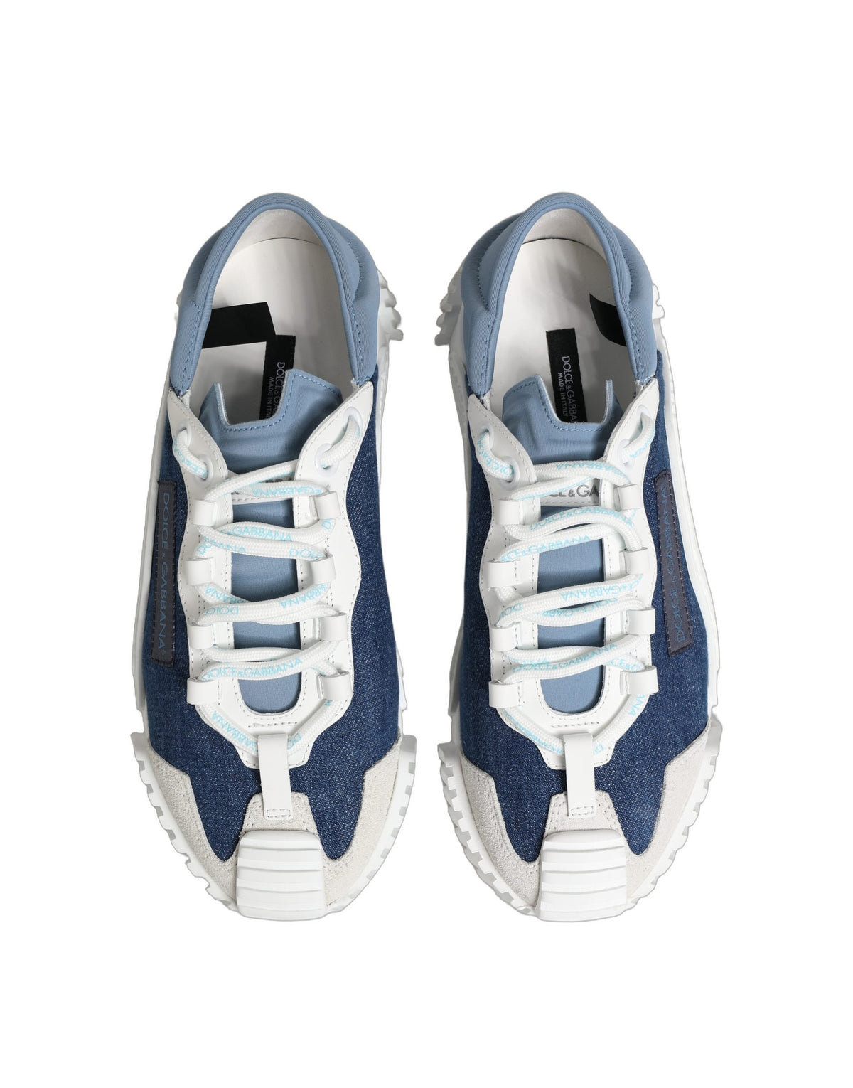 Dolce & Gabbana Blue White Low Top NS1 Sneakers Shoes