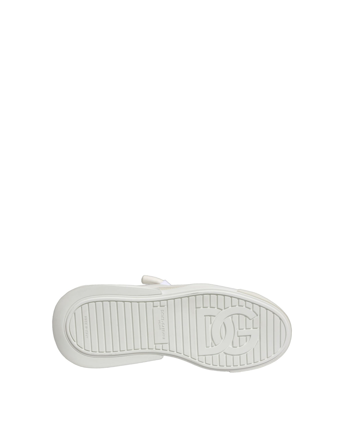 Dolce & Gabbana White Calfskin Leather Low Top Sneakers Shoes