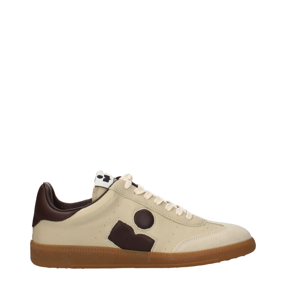 Isabel Marant Beige Leather Low Top Sneakers