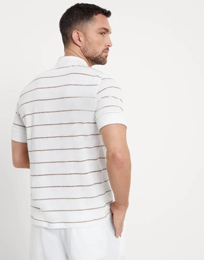 Brunello Cucinelli Brown Linen T-Shirt