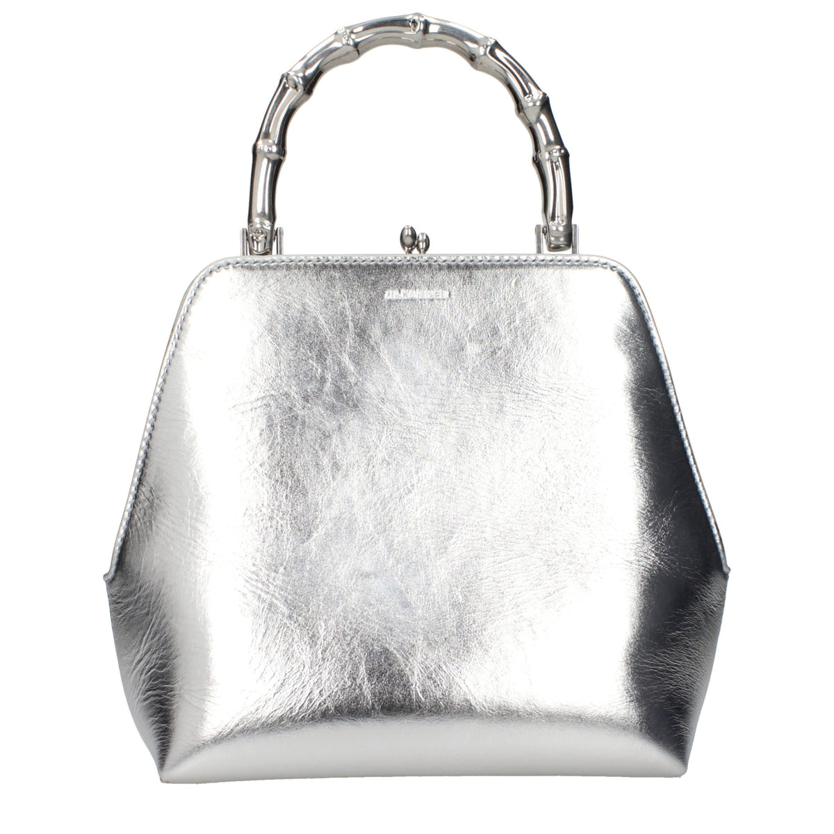 Jil Sander Gray Leather Handbag