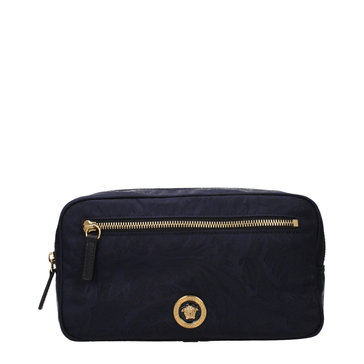Versace Blue Fabric Backpack