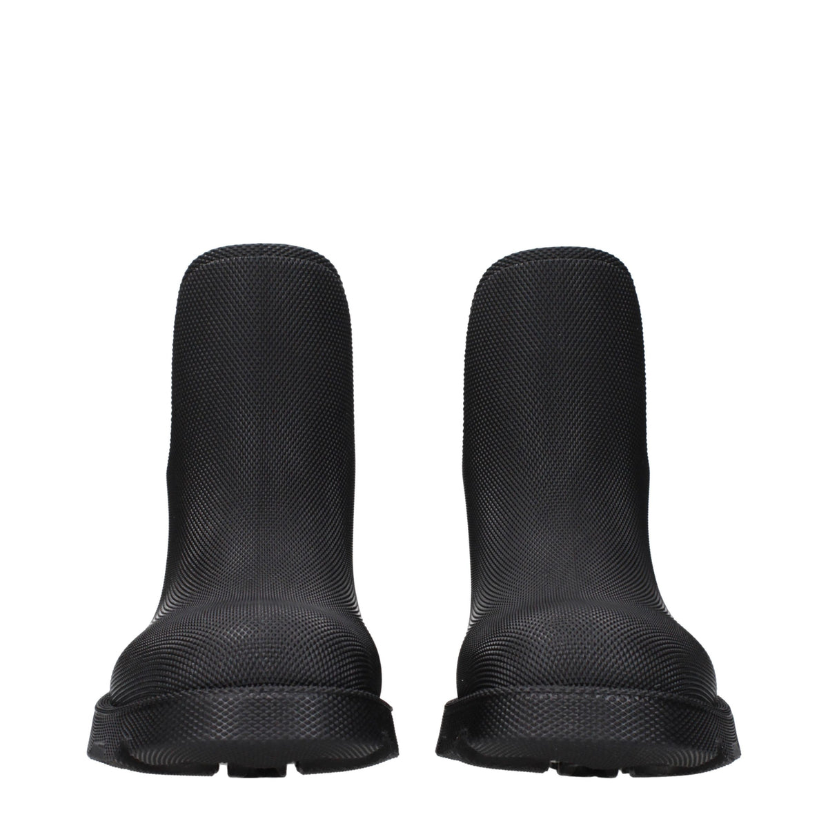 Burberry Black Cotton Ankle Boots