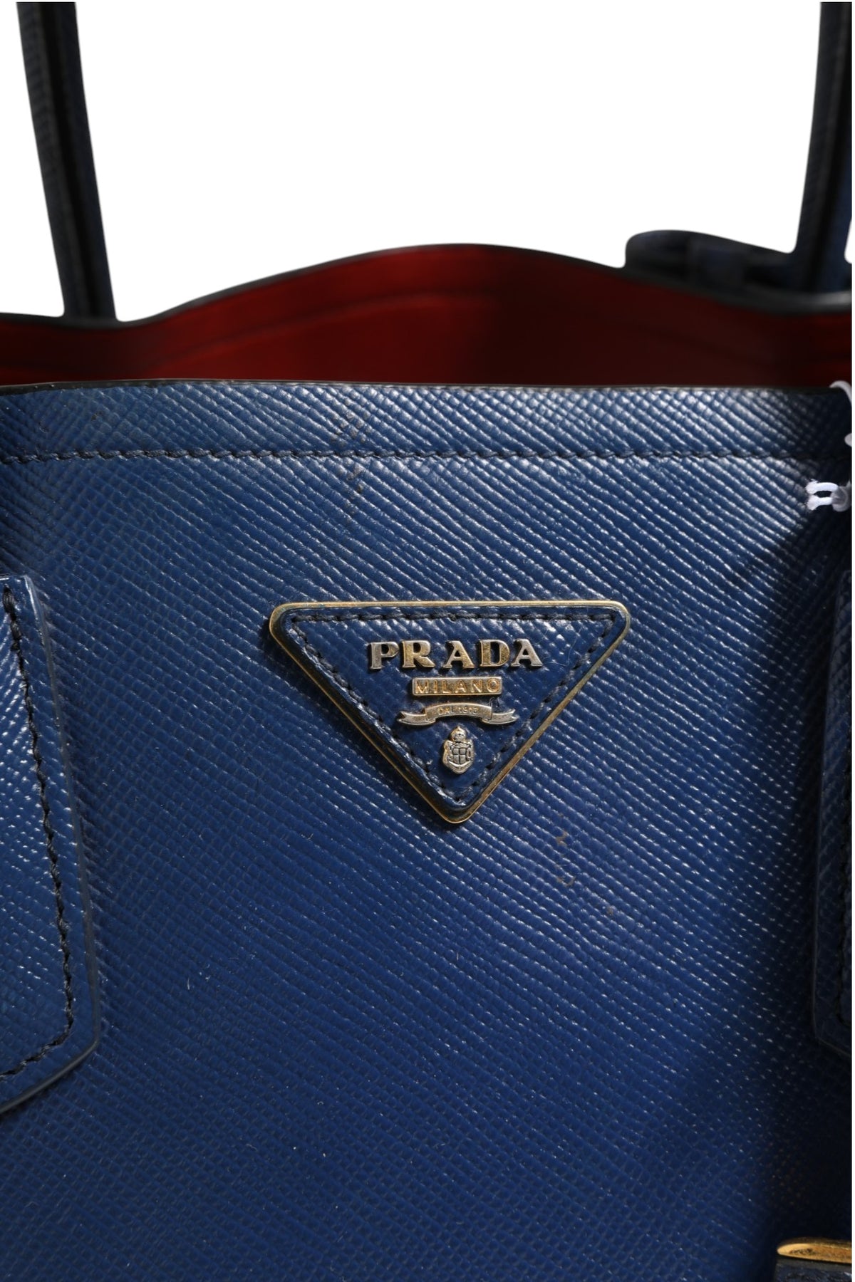 Prada Blue Saffiano Leather 2way Bag
