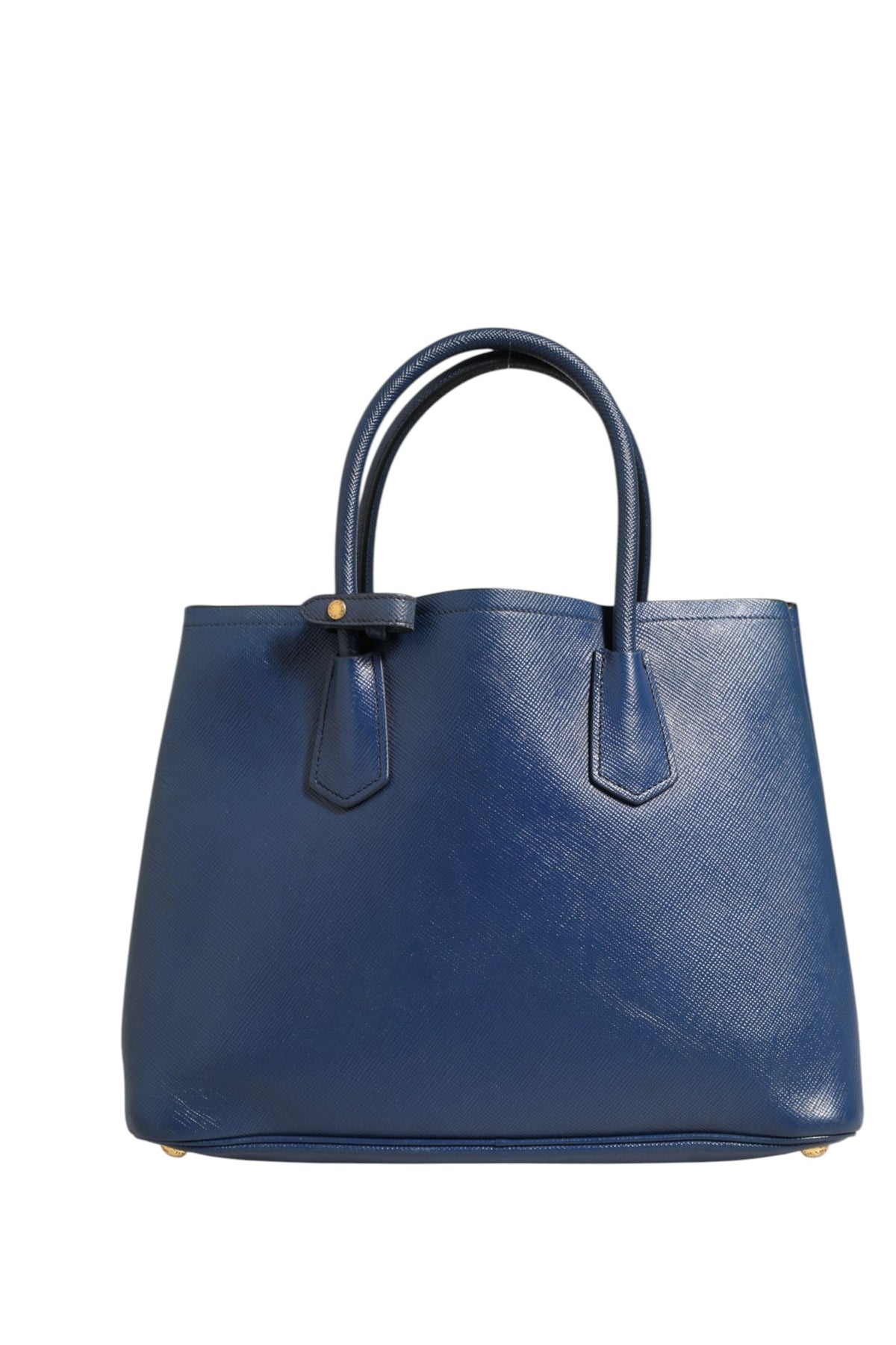 Prada Blue Saffiano Leather 2way Bag