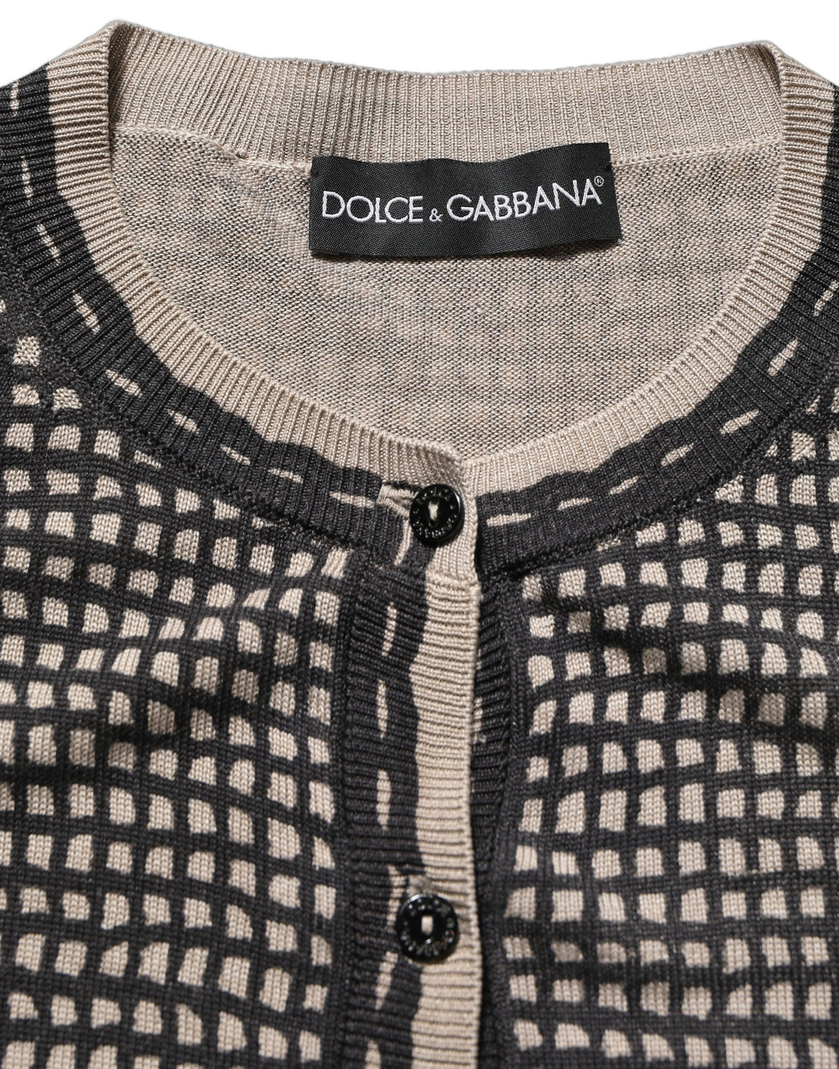Dolce & Gabbana Black Floral Lace ButtonDownCardigan Sweater