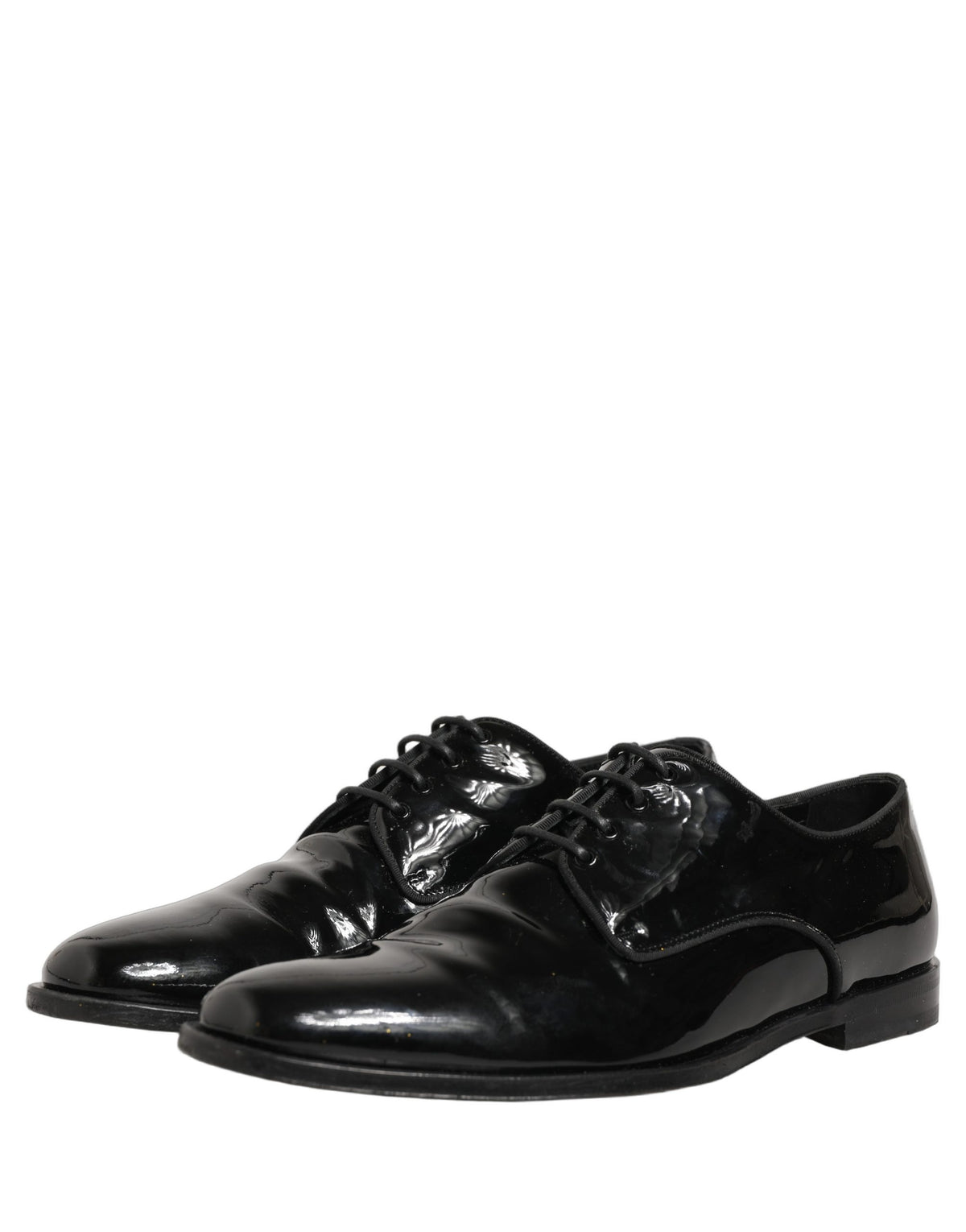 Dolce & Gabbana Black Leather Lace Up Derby Dress Formal Shoes