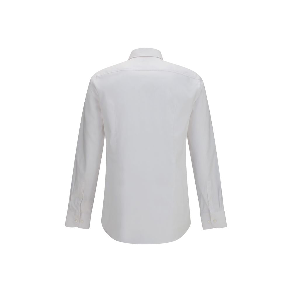 Hugo Boss Black White Cotton Dress Shirt