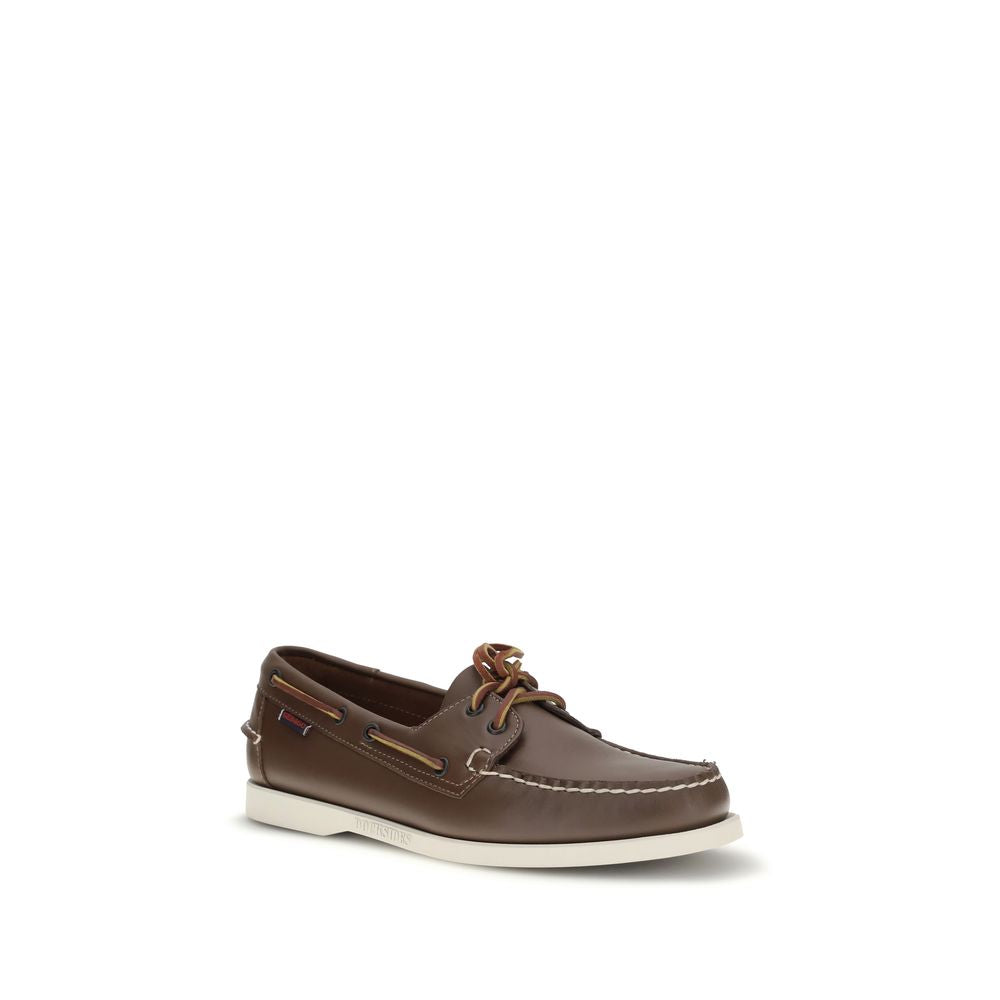 Sebago Brown Calf Leather Bos Taurus Loafers