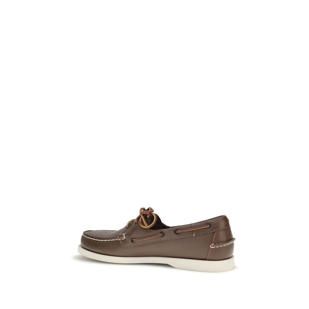Sebago Brown Calf Leather Bos Taurus Loafers