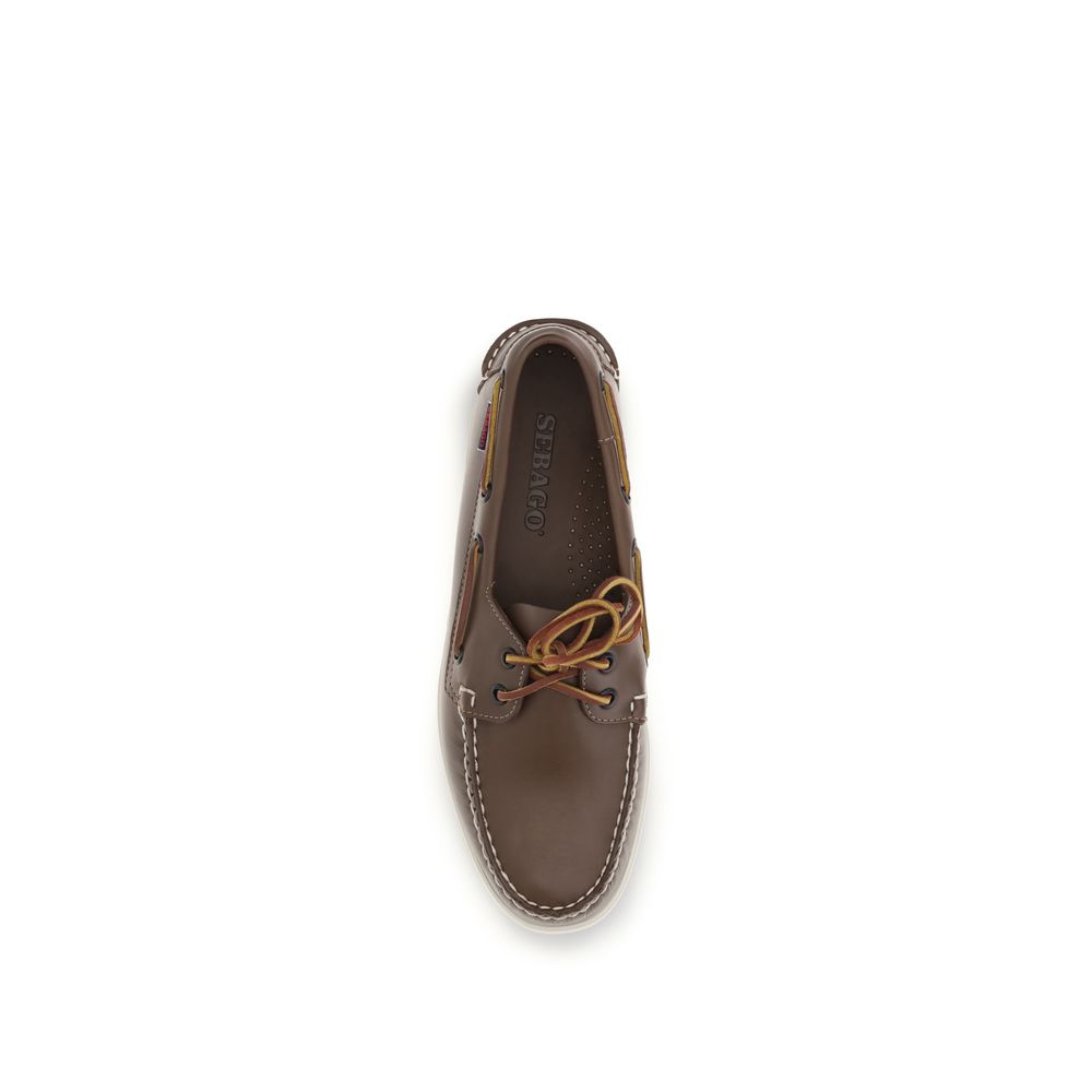 Sebago Brown Calf Leather Bos Taurus Loafers