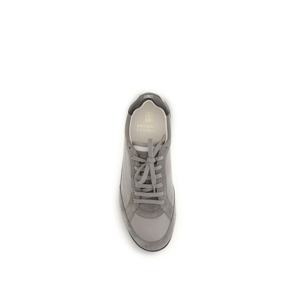 Brunello Cucinelli Gray Deer Sneakers