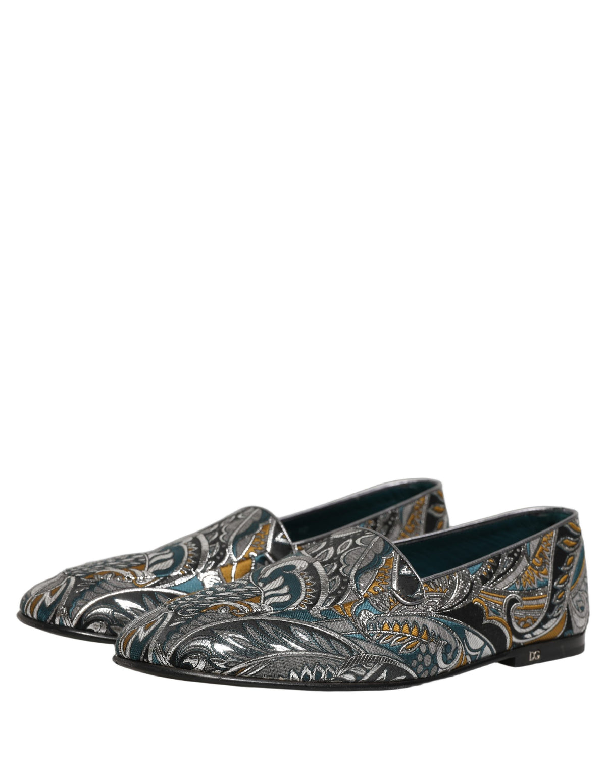 Dolce & Gabbana Multicolor Paisley Brocade Men Loafers Shoes
