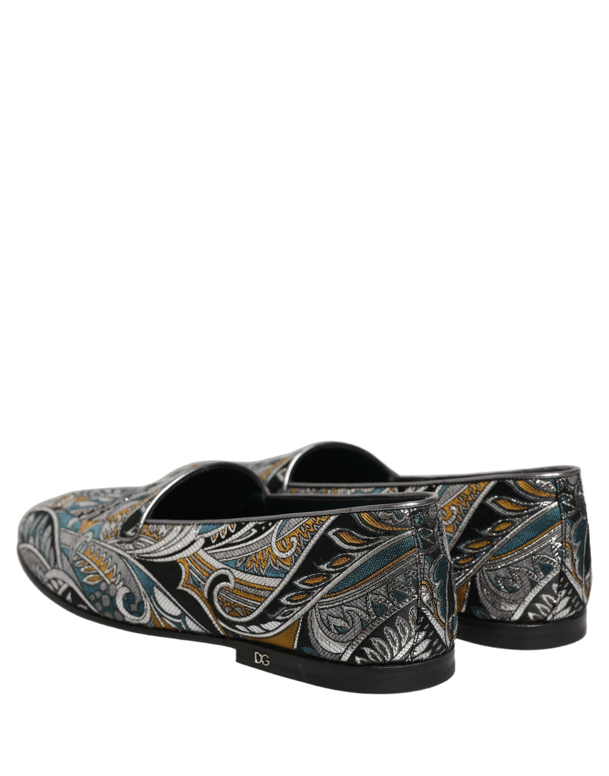 Dolce & Gabbana Multicolor Paisley Brocade Men Loafers Shoes