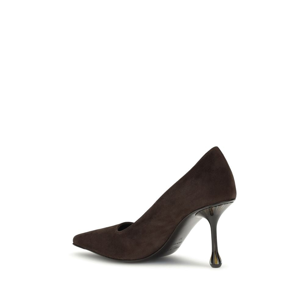 Jimmy Choo Brown Leather High Heel Pumps
