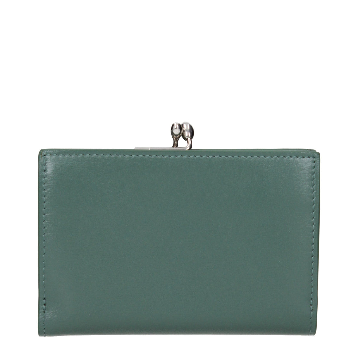 Jil Sander Green Leather Wallet