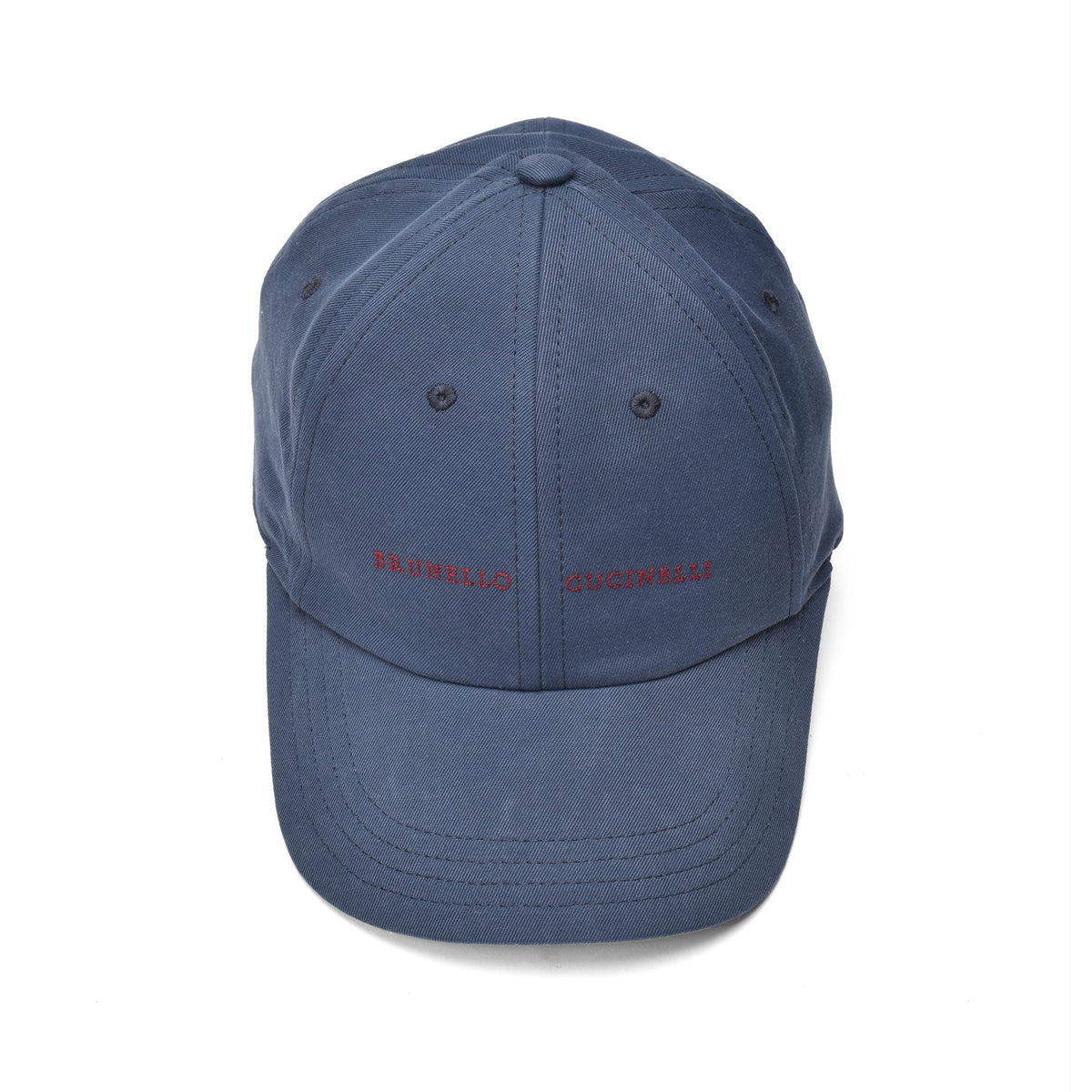 Brunello Cucinelli Blue Cotton Cap (Baseball Hat)