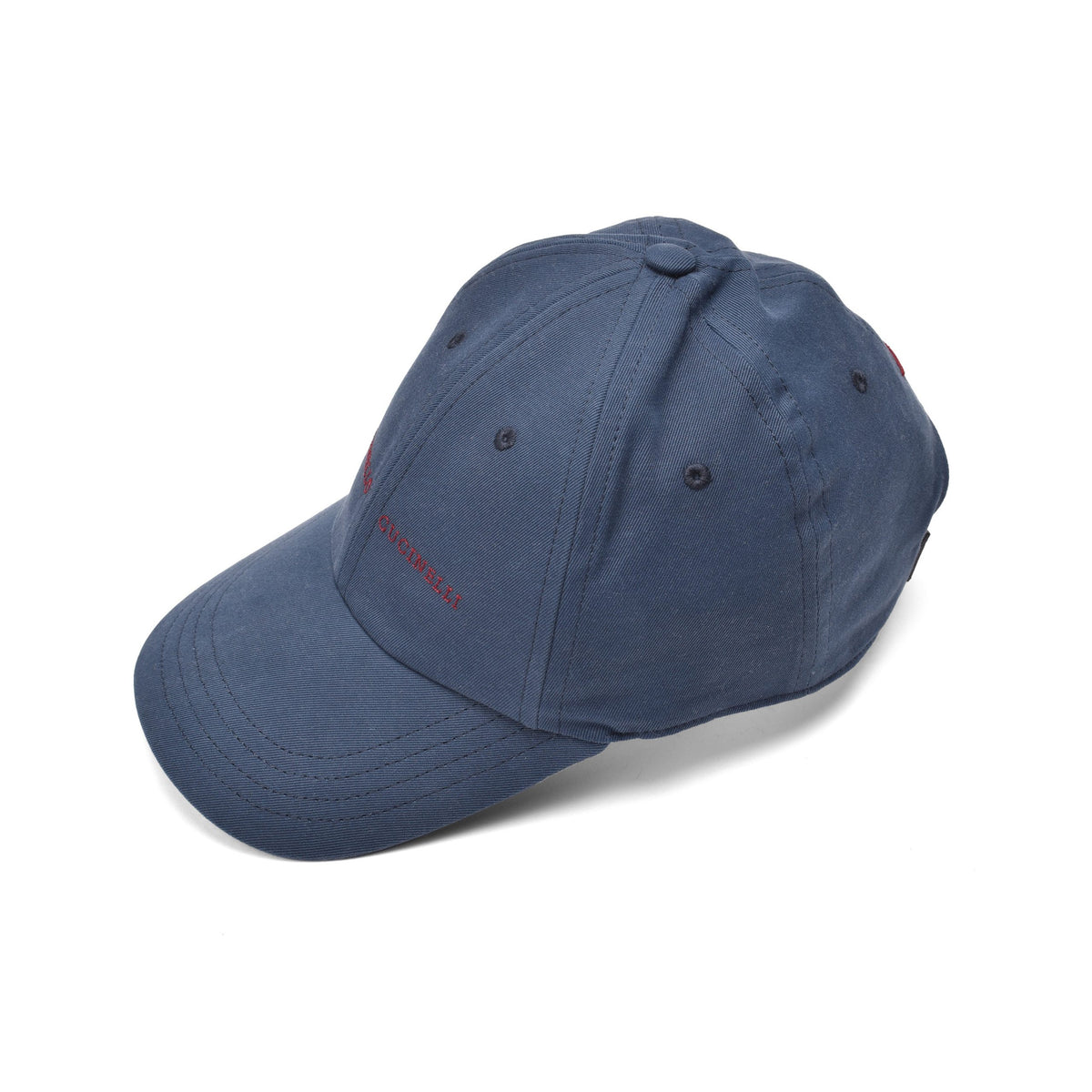 Brunello Cucinelli Blue Cotton Cap (Baseball Hat)